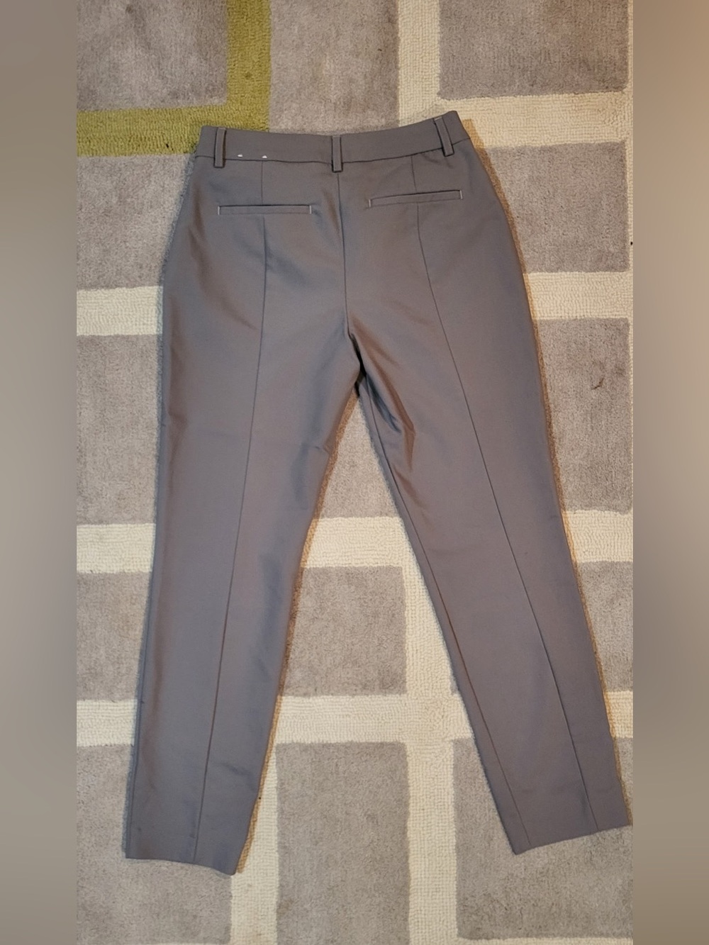 Express Gray Cropped Tailored Dress Pants